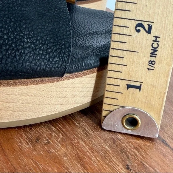 Coclico Richie Clog platform heels Black Leather 39 8.5 - Picture 10 of 11